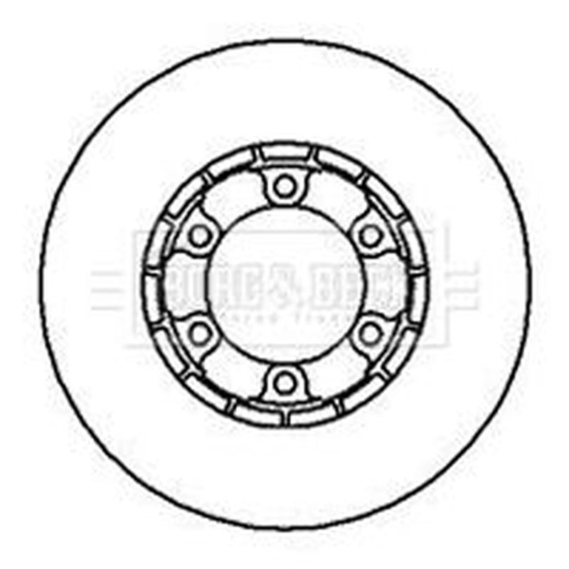 Borg & Beck 2 x Front Brake Discs BBD4303-x2
