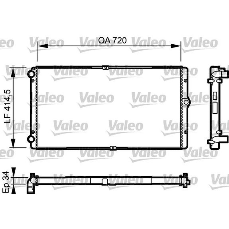 Valeo Engine Radiator 732177