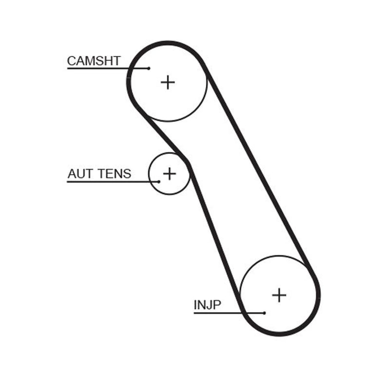 Gates Timing Belt Kit with Rollers K015541XS