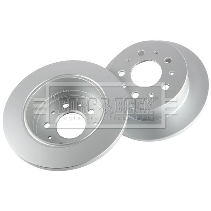 Borg & Beck 2 x Solid Rear Brake Discs BBD4609-x2