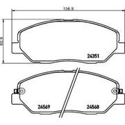 Mintex Front Brake Pad Set MDB2777