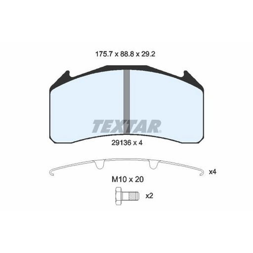 Textar Front Brake Pad Set 2913606