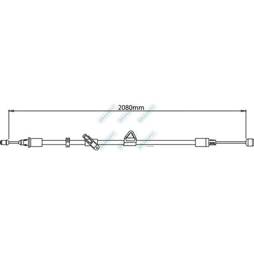 Apec Handbrake Cable Left Rear BBC3156