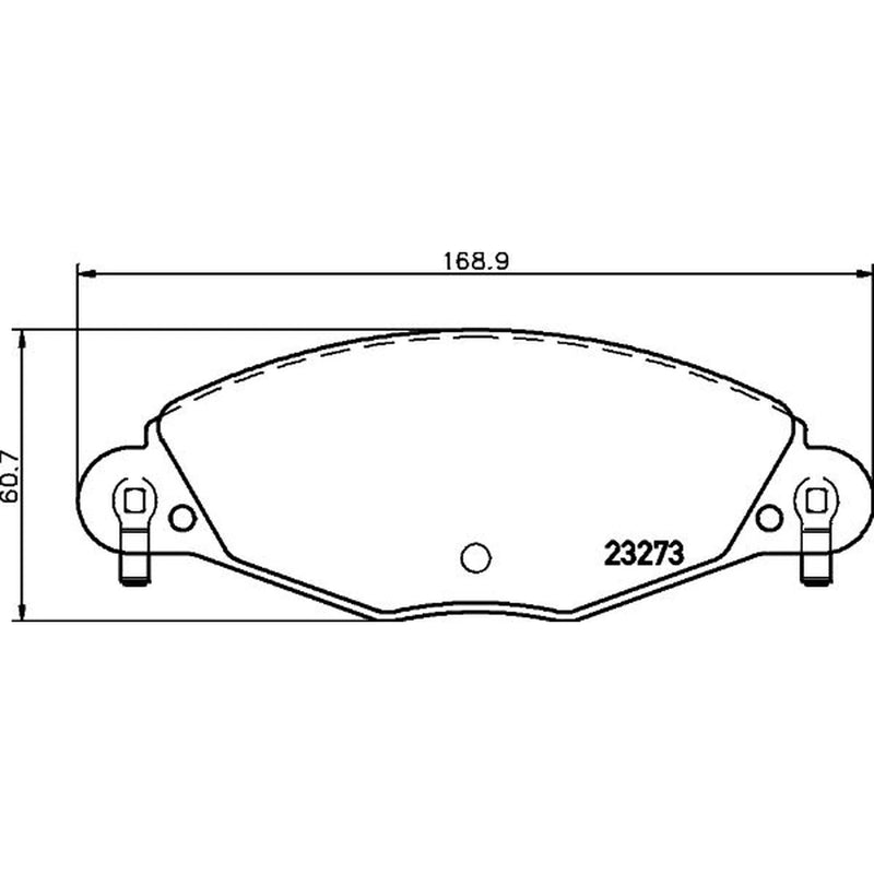 Mintex Front Brake Pad Set MDB2188
