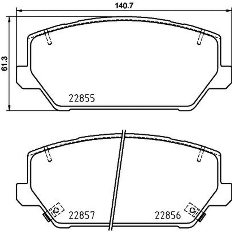 Mintex Front Brake Pad Set MDB4081