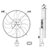 NRF Engine Cooling Fan 47926