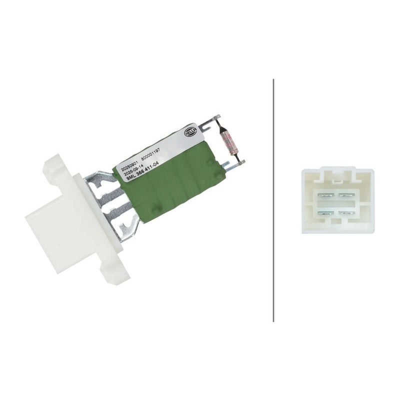 Hella Heater Blower Resistor 9ML 366 411-041