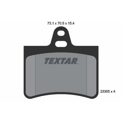 Textar Rear Brake Pad Set 2330501