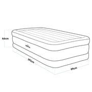 Dellonda Raised Air Bed with Built-in Electric Pump & Storage Bag - Single - Dellonda - Van Life Living
