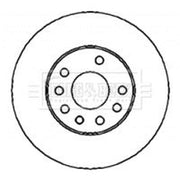 Borg & Beck 2 x Vented Front Brake Discs BBD4436-x2