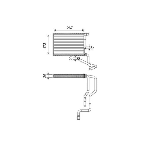 Valeo Heater Matrix Core Heat Exchanger 811579