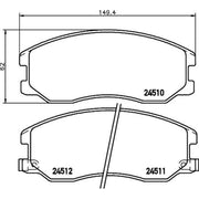 DON Front Brake Pad Set PCP1177