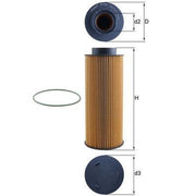 Mahle Engine Oil Filter OX 376D