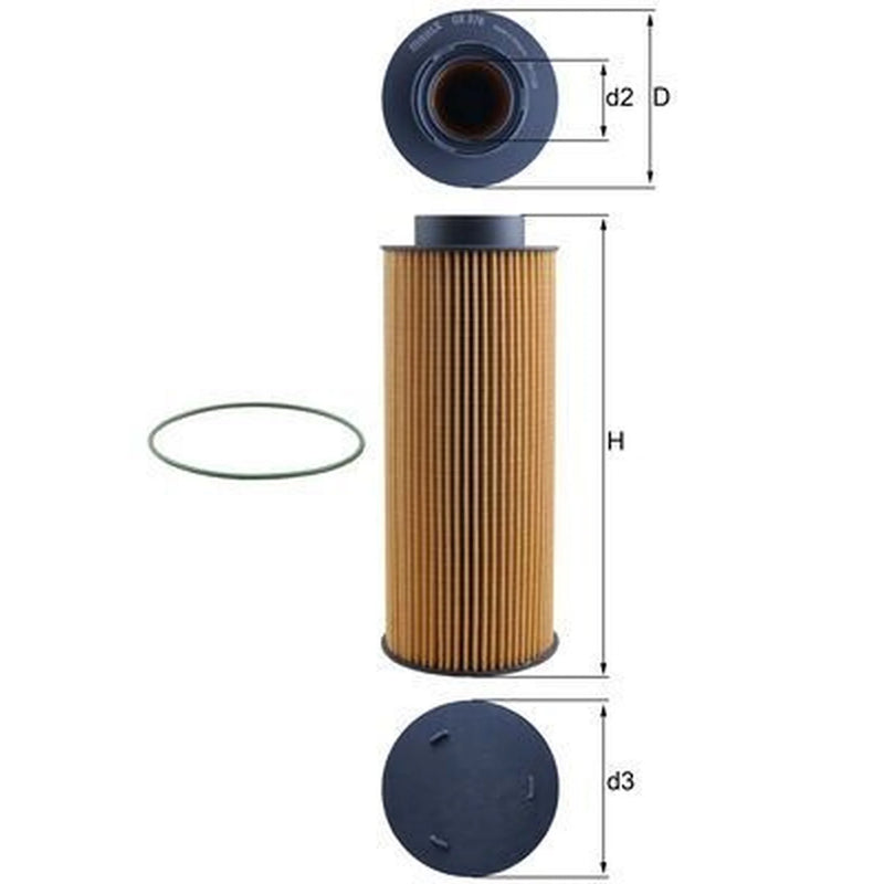 Mahle Engine Oil Filter OX 376D