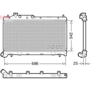 Denso Engine Radiator DRM36026