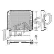 Denso Engine Radiator fits Volvo 240 1974-1993 2.0 2.1 2.3 2.7