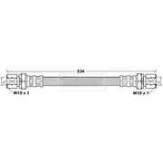 Borg & Beck Brake Hydraulic Hose Line Rear Right BBH6340