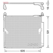 Denso Air Conditioning Condenser fits Toyota Land Cruiser 2011 on 3.0