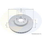 Comline 2 x Vented Front Brake Discs ADC5110V