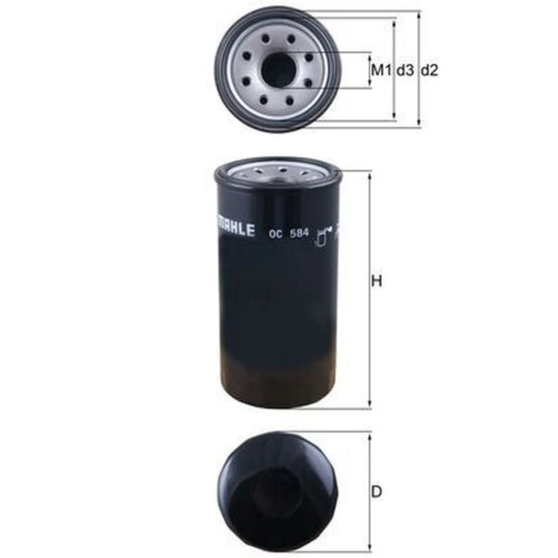 Mahle Engine Oil Filter OC 584