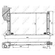 NRF Engine Radiator 50558