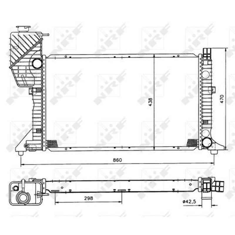 NRF Engine Radiator 50558