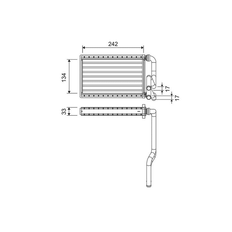 Valeo Heater Matrix Core Heat Exchanger 811578