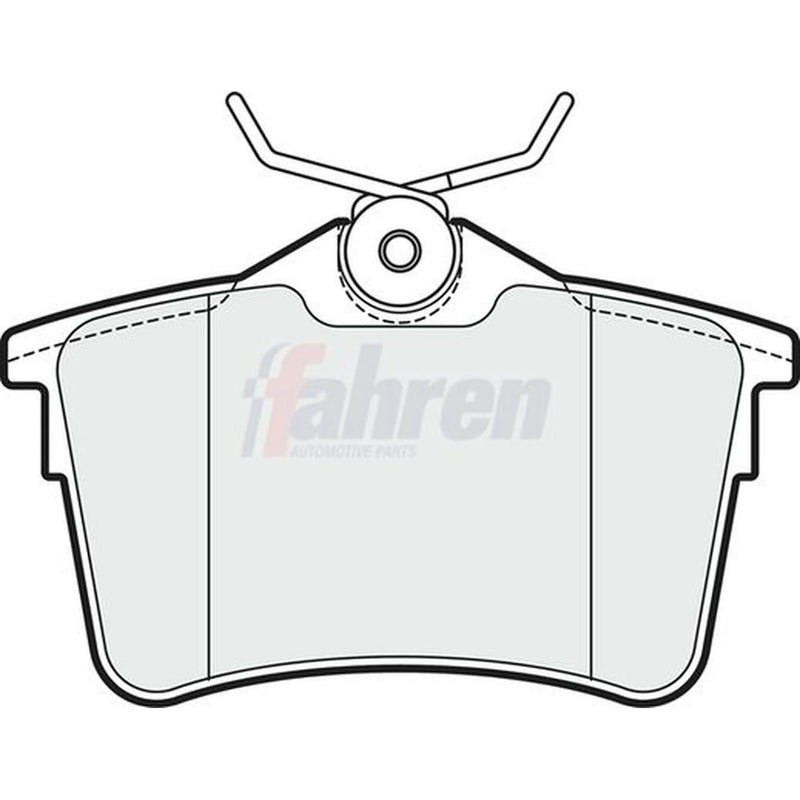 Fahren Rear Brake Pad Set fits Citroën Berlingo First Box Body 2010 on