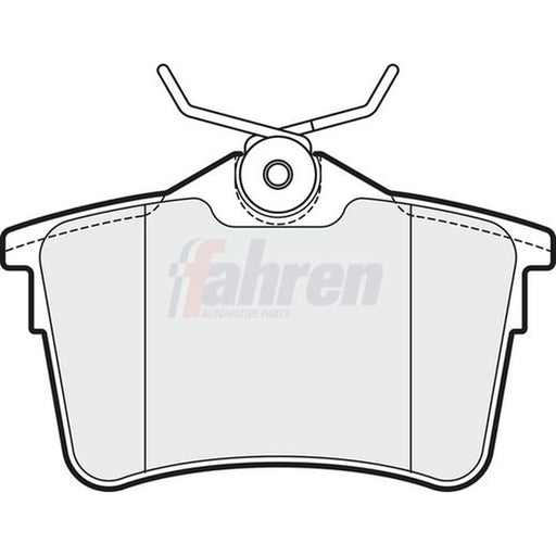 Fahren Rear Brake Pad Set fits Citroën Berlingo First Box Body 2010 on