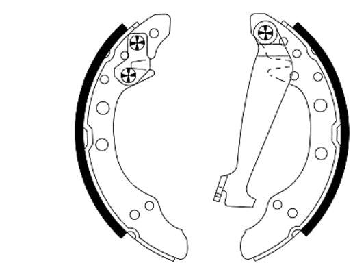 Textar Brake Shoe Set Axle Kit Rear 40mm 91044700