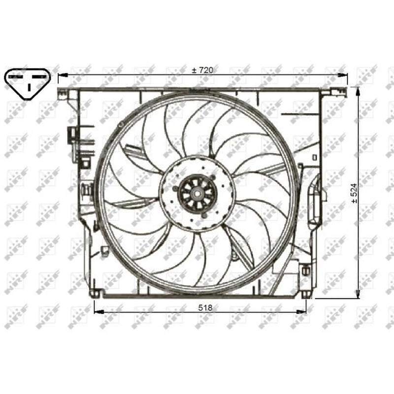 NRF Engine Cooling Fan 47739