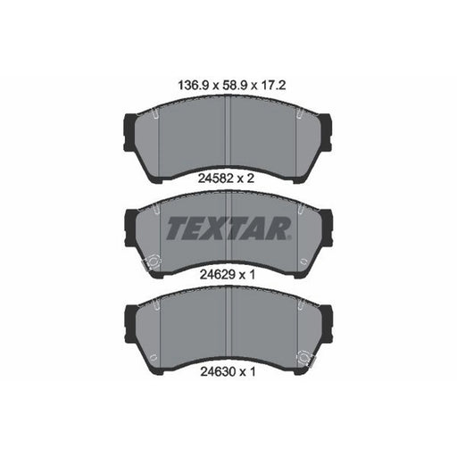 Textar Front Brake Pad Set 2458206