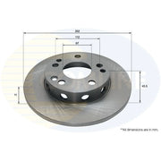 Comline Front Brake Discs ADC1601