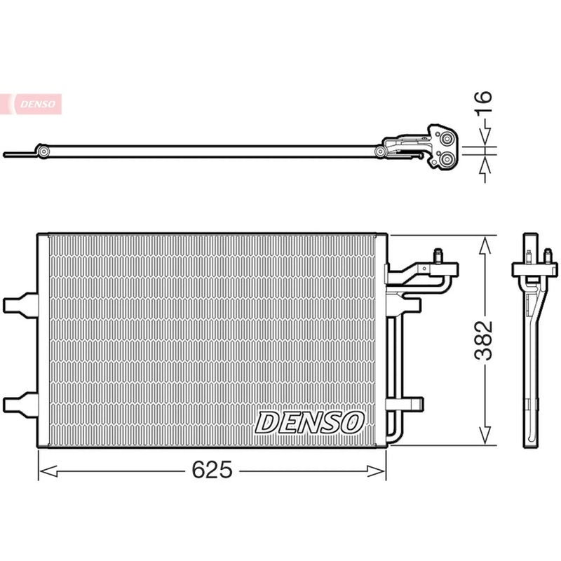 Denso Air Conditioning Condenser DCN33011