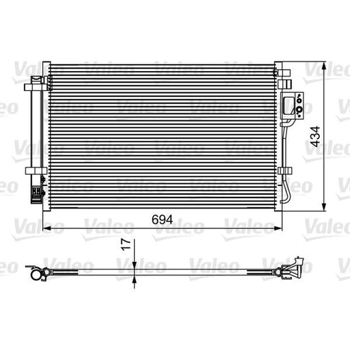 Valeo Air Conditioning Condenser 814429