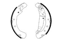 Bosch Brake Shoe Set Axle Kit 0986487658