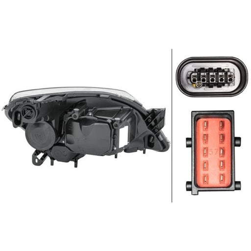 Hella Headlight Headlamp D2S/H7 Left 1EL 008 700-311