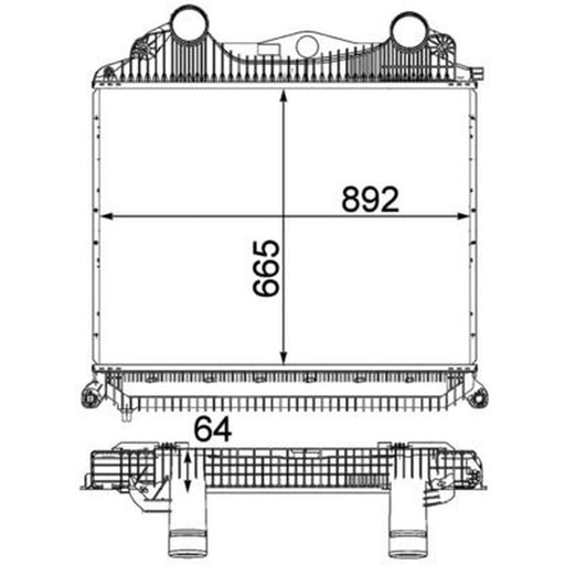 Mahle Intercooler (Charge Air Cooler) CI 123 000P