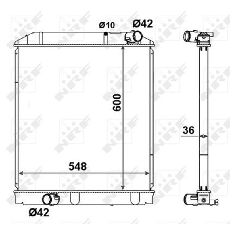 NRF Engine Radiator 58442