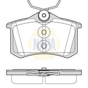 NAPA Rear Brake Pad Set NBP1683