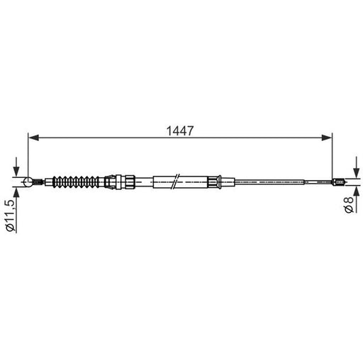 Bosch Handbrake Cable 1 987 482 445