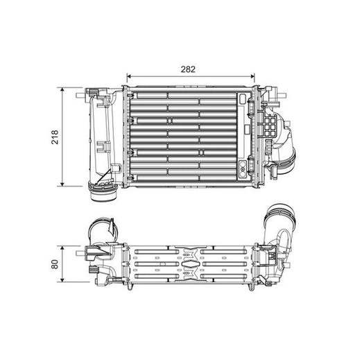 Valeo Intercooler (Charge Air Cooler) 818319