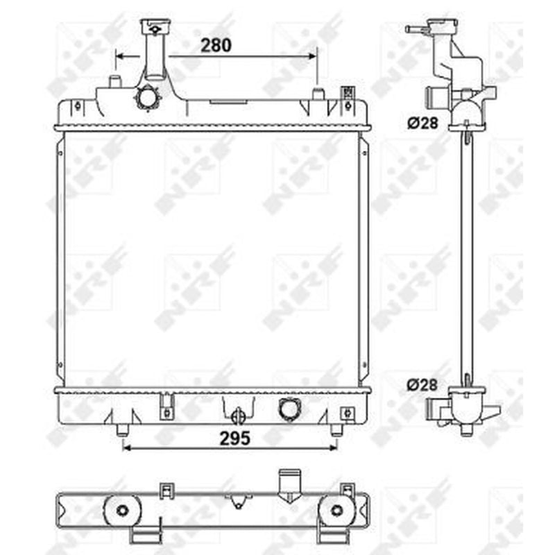 NRF Engine Radiator 53078