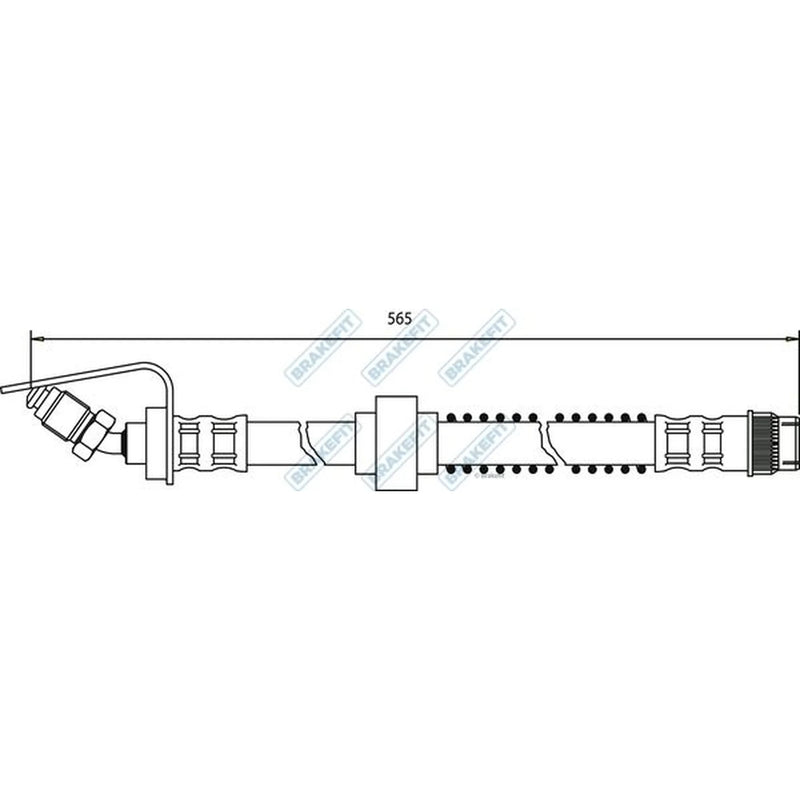 Apec Brake Hydraulic Hose Line inner BHO4096