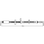Abtex Brake Hydraulic Hose Line Right ABH1198