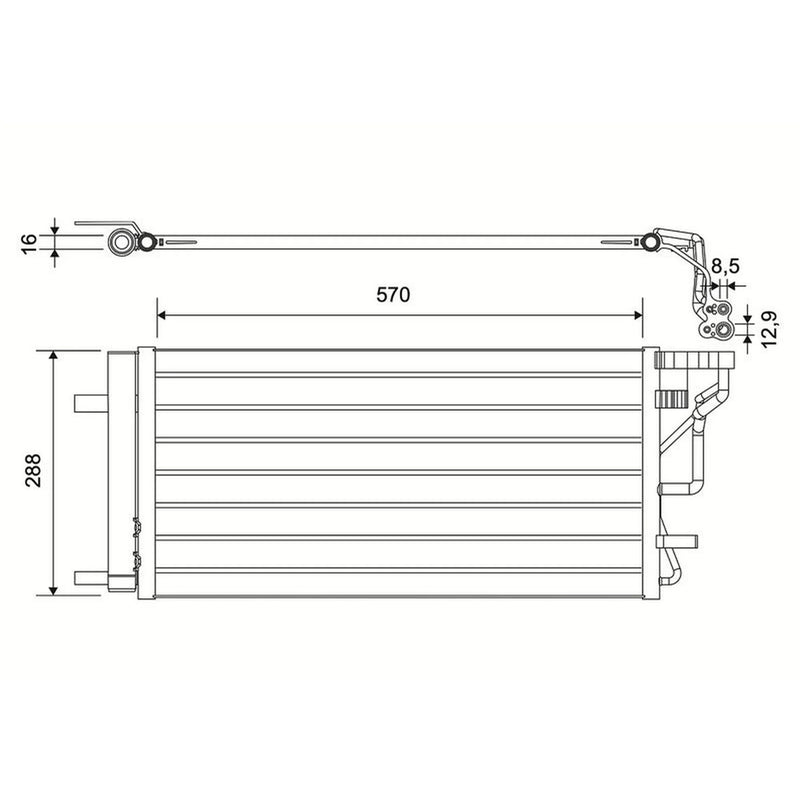 Valeo Air Conditioning Condenser 822631