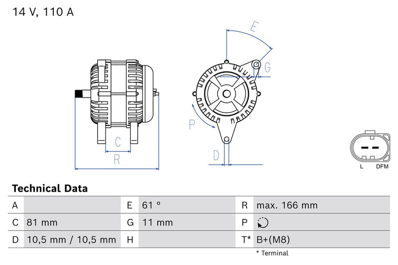 Bosch 0986085960 Alternator