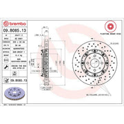 Brembo 2 x Aluminium Front Brake Disc Hub Brake Discs 09.B085.13-x2