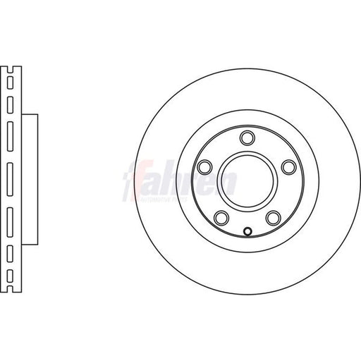 Fahren Front Brake Vented Discs & Pads fits Mazda 6 2012-2020 2.0 2.2 2.5