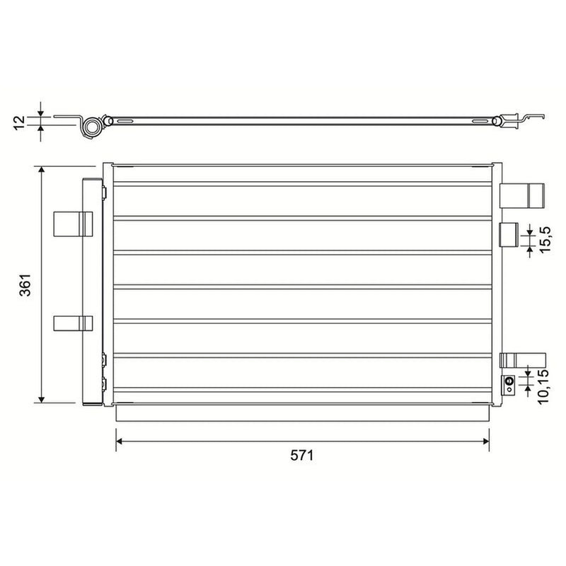 Valeo Air Conditioning Condenser 822687